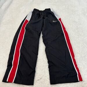 Nike Boys Vintage Y2K Training‎ Track Pants Sz Small Black/Red